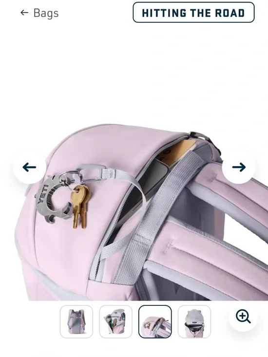 Yeti Women's Ripzip Backpack in Pink - Picture 4 of 13